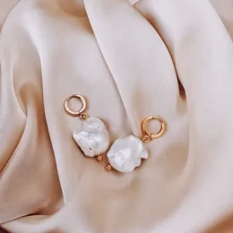 Kolczyki z barokowymi perłami