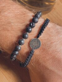 Męska bransoletka z kompasem