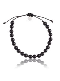 Męska bransoletka z onyksu i hematytu