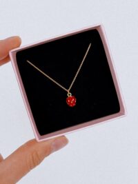 Naszyjnik czerwona TRUSKAWKA