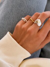 Pierścionek masywne Serce